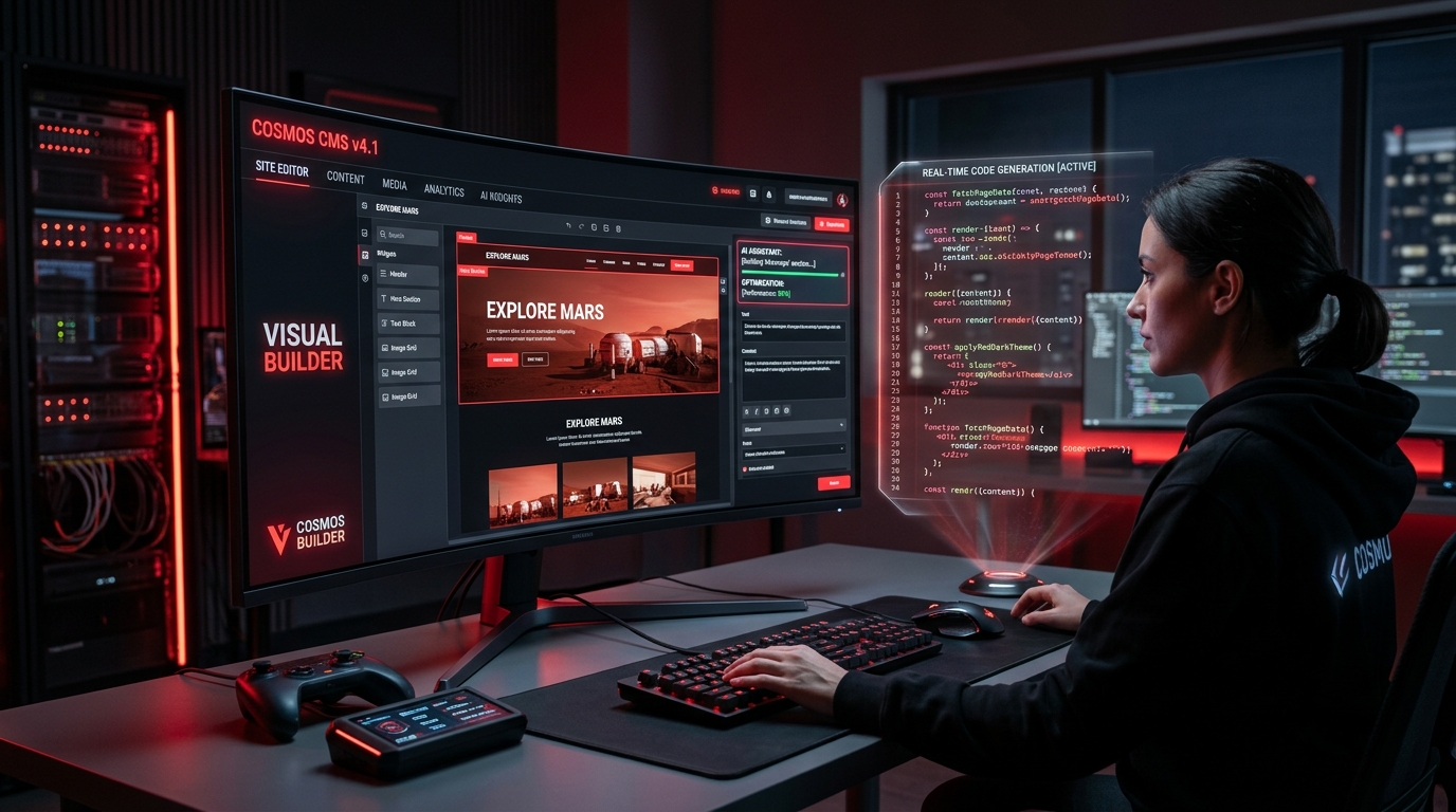 AI Desk CMS Asszisztens Műszerfal és Kódgeneráló Felület